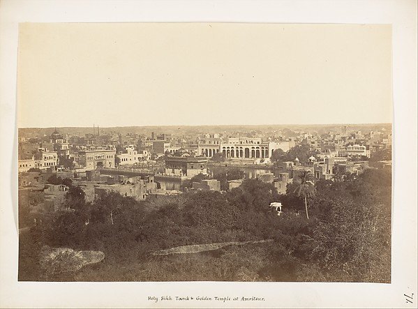 [Holy Sikh Tank and Golden Temple at Amritsar]